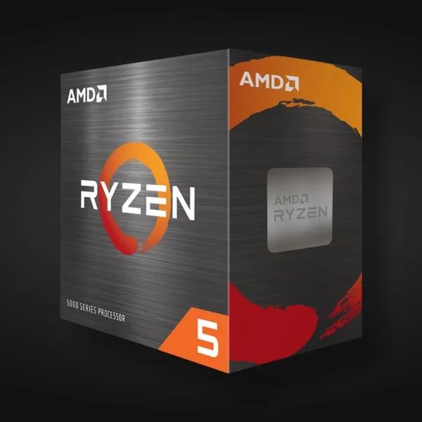 Caja de los procesadores AMD Ryzen 5 serie 5000
